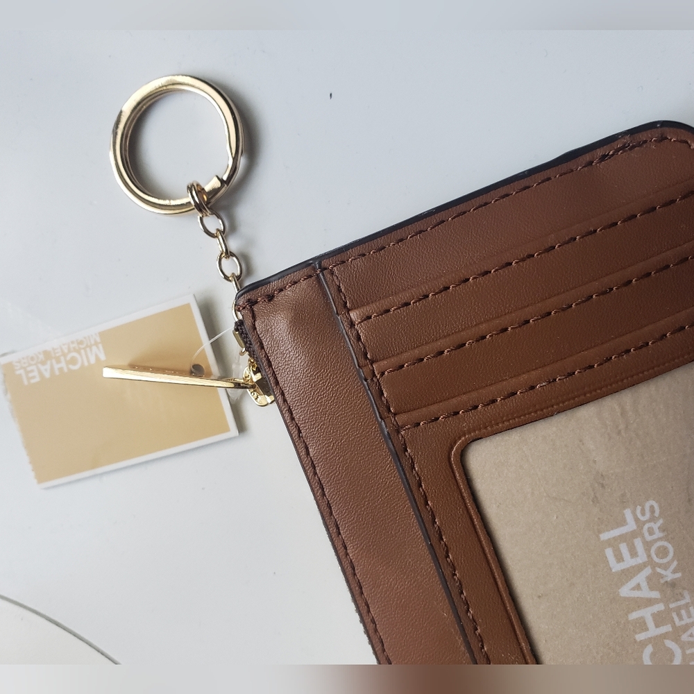 Michael Kors Jet Set Travel Small Signature Logo Coin Purse - Picture 5 of 8